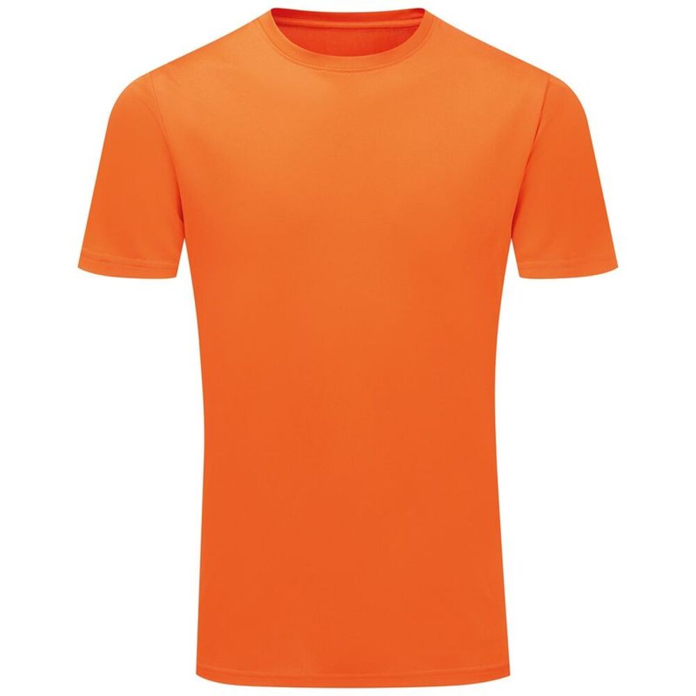 TriDri Mens Ion-Charge Textured Recycled T-Shirt / Orange
